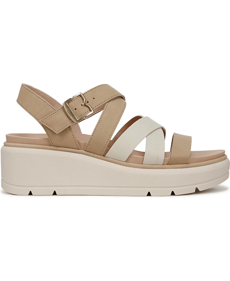 Dr. Scholl's Women's Nice Day Max Sun Strappy Platform Sandals