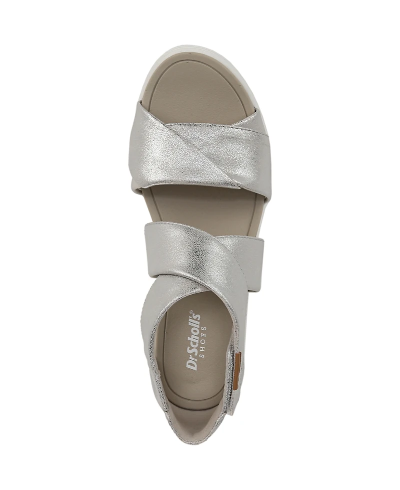 Dr. Scholl's Women's Time Off Fun Ankle Strap Wedge Sandals