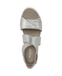 Dr. Scholl's Women's Time Off Fun Ankle Strap Wedge Sandals