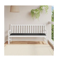 vidaXL Garden Bench Cushion Black 70.9"x19.7"x1.2" Oxford Fabric