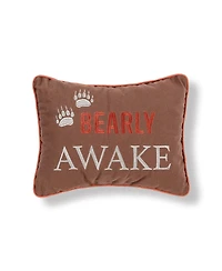 12" x 16" Bearly Awake Embroidered Thanksgiving Throw Pillow