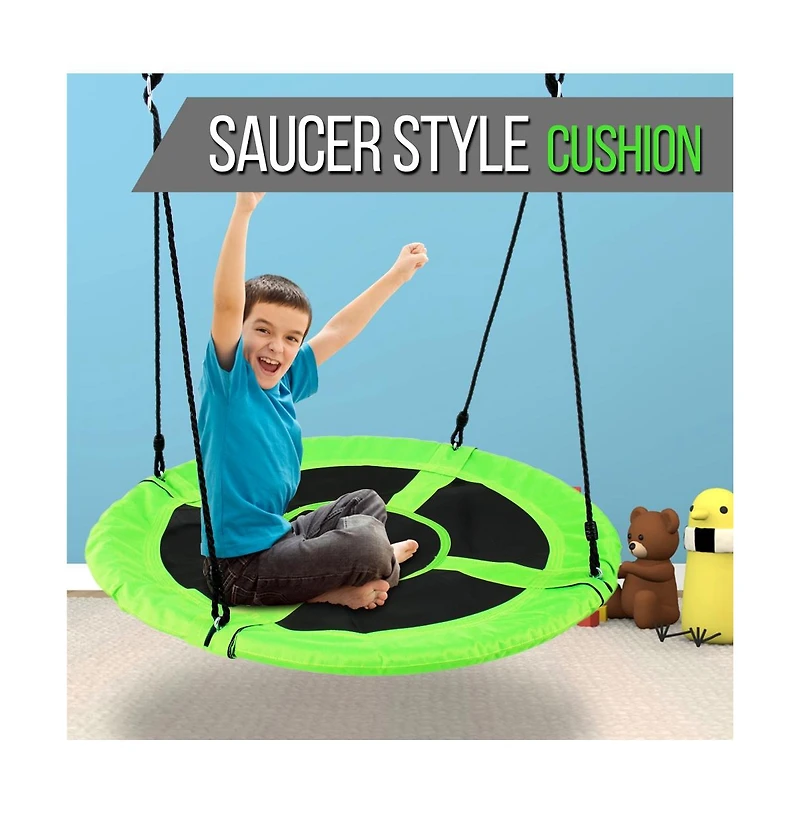 SereneLife Kids Tree Swing Tent with Detachable Play Tent & Rope Kit