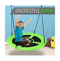 SereneLife Kids Tree Swing Tent with Detachable Play Tent & Rope Kit