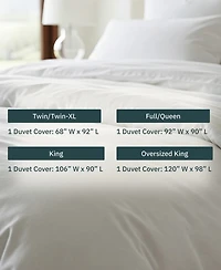 Luxury Duvet Cover Only - 400 Thread Count 100% Cotton Sateen Comforter Cover