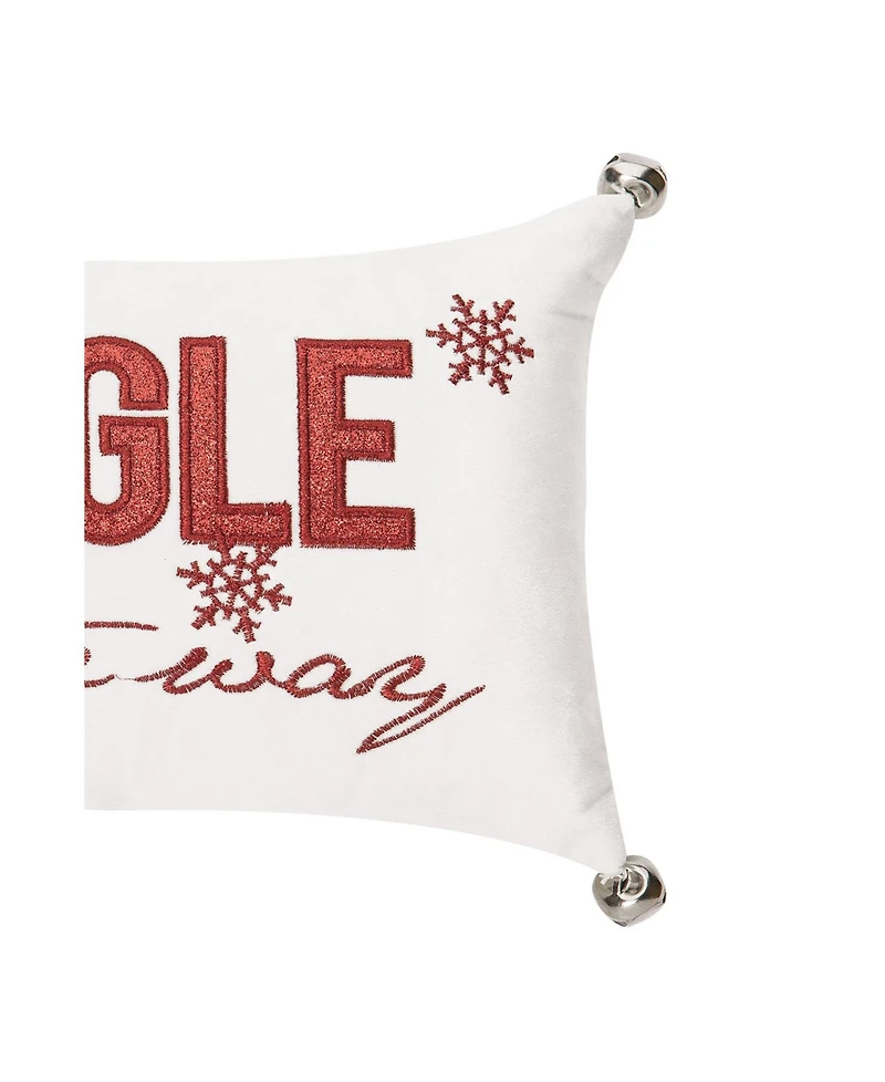 8" x 12" Jingle All The Way Small Petite Christmas Throw Pillow