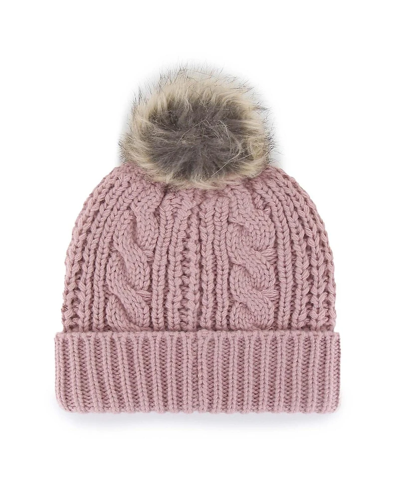 '47 Brand Women's Dusty Rose Dallas Cowboys Meeko Cuffed Knit Hat with Pom