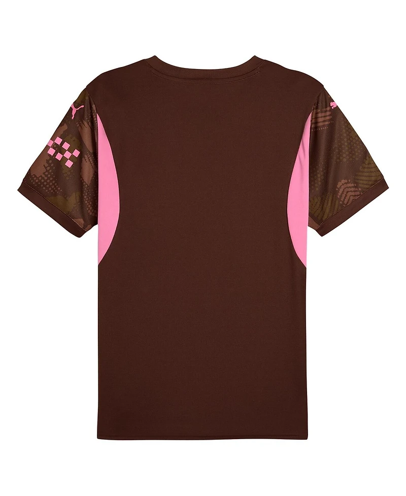 Puma Men's Brown Manchester City 2024/25 Replica Short Sleeve Goalkeeper Jersey