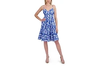 Laundry by Shelli Segal Women's Spaghetti Strap Flared Dress