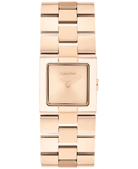 Calvin Klein Women's Ck Meridian Rose Gold Tone Stainless Steel Bracelet Watch, 22mm