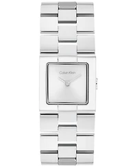 Calvin Klein Women's Ck Meridian Silver Tone Stainless Steel Bracelet Watch, 22mm