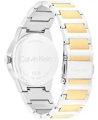 Calvin Klein Women's Ck Linear Elegance Two-Tone Stainless Steel Bracelet Watch, 36mm
