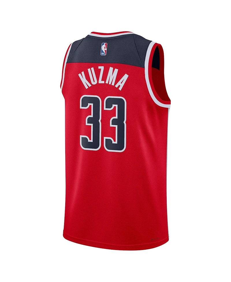 Nike Men's and Women's Kyle Kuzma Red Washington Wizards Swingman Jersey - Icon Edition