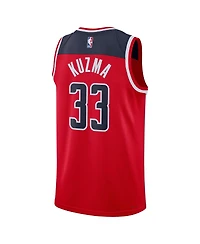 Nike Men's and Women's Kyle Kuzma Red Washington Wizards Swingman Jersey - Icon Edition