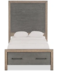 Portmore Twin Panel Storage Bed (with soft close drawers), Created for Macy's