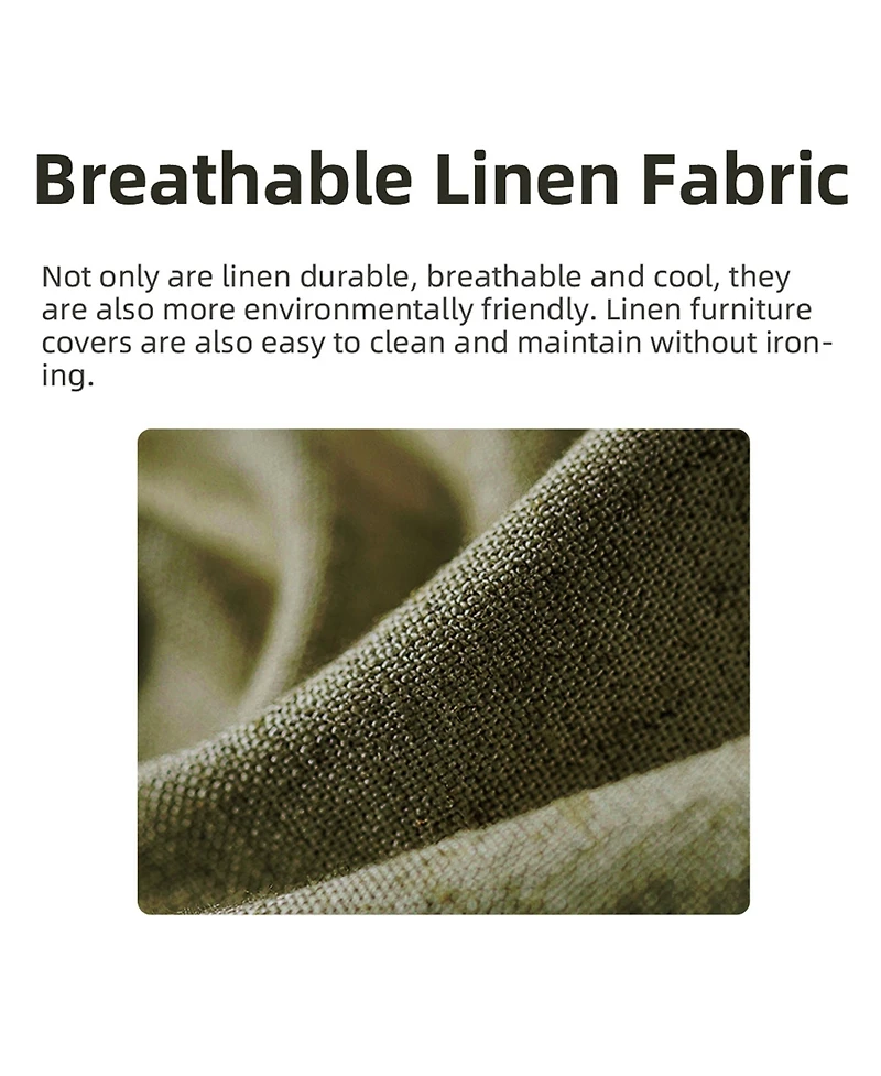 Dyhome Swivel Dining Chairs Set of 2, Mid Century Modern Room with Metal Frame, Linen Upholstered Back Side Chair