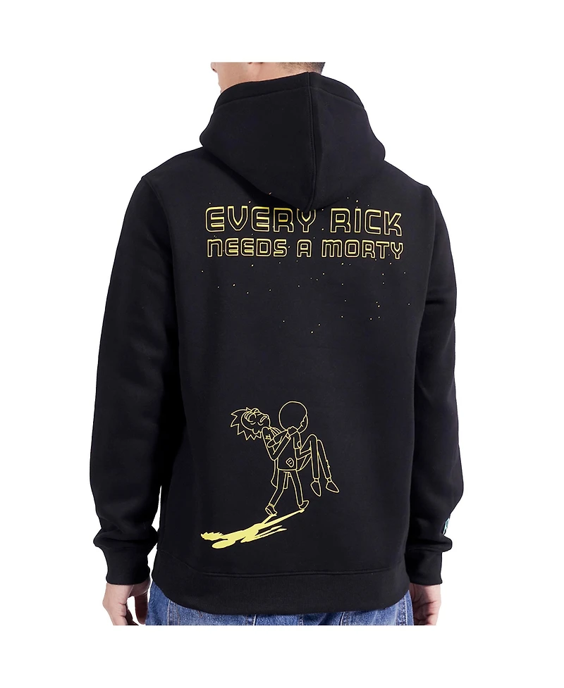 Freeze Max Men's Black Rick And Morty Every Pullover Hoodie