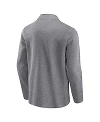 Fanatics Men's Heather Gray Texas A&M Aggies Vintage Fleece Quarter-Zip Jacket