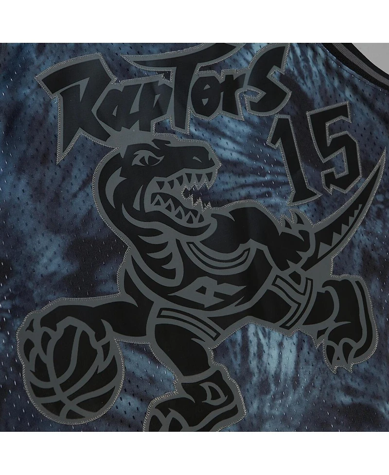Mitchell & Ness Men's Vince Carter Black Toronto Raptors Hardwood Classics 1998/99 Tie-Dye Swingman Jersey