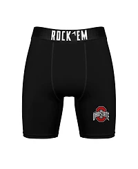 Rock 'Em Men's Ohio State Buckeyes Primary Crew Socks Boxer Briefs Combo Pack