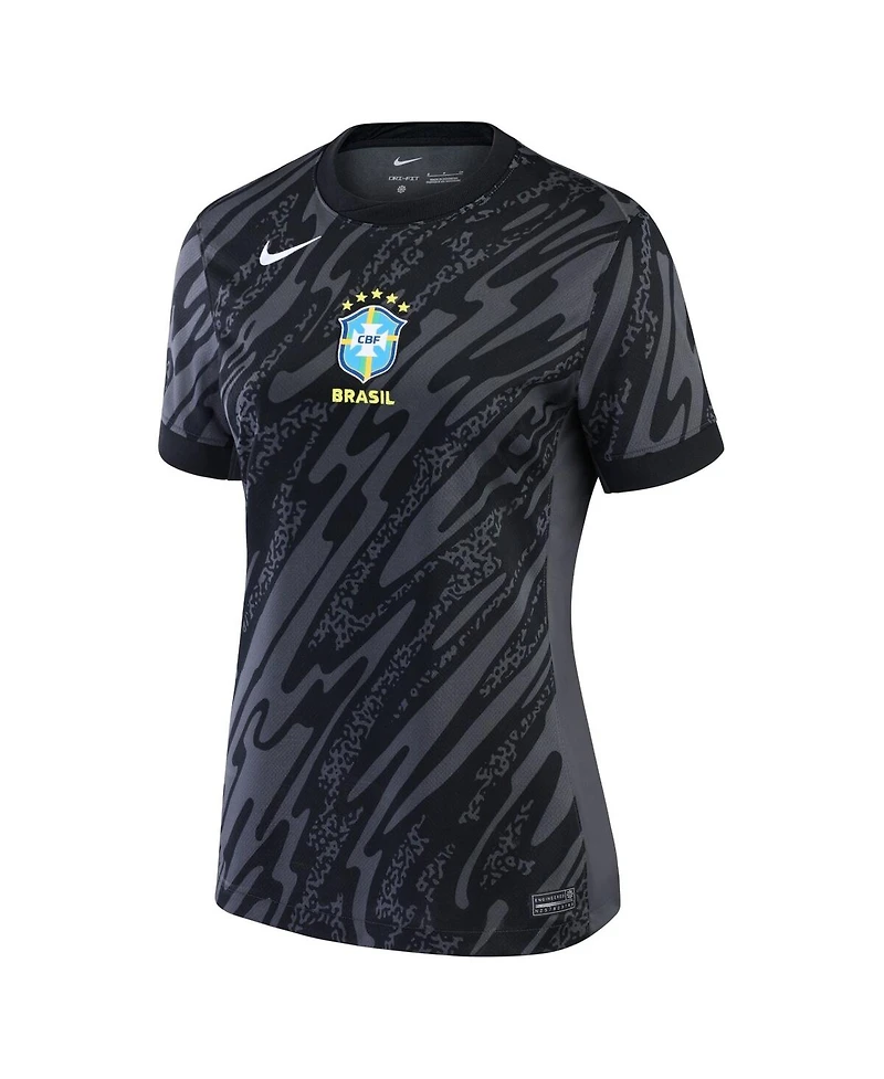 Nike Women's Anthracite Brazil National Team 2024 Goalkeeper Replica Stadium Jersey
