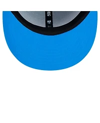 New Era Men's Blue Detroit Lions Omaha Throwback 59FIFTY Fitted Hat