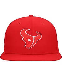 New Era Men's Red Houston Texans Main Patch 59FIFTY Fitted Hat