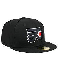 New Era Men's Black Philadelphia Flyers Core 59FIFTY Fitted Hat