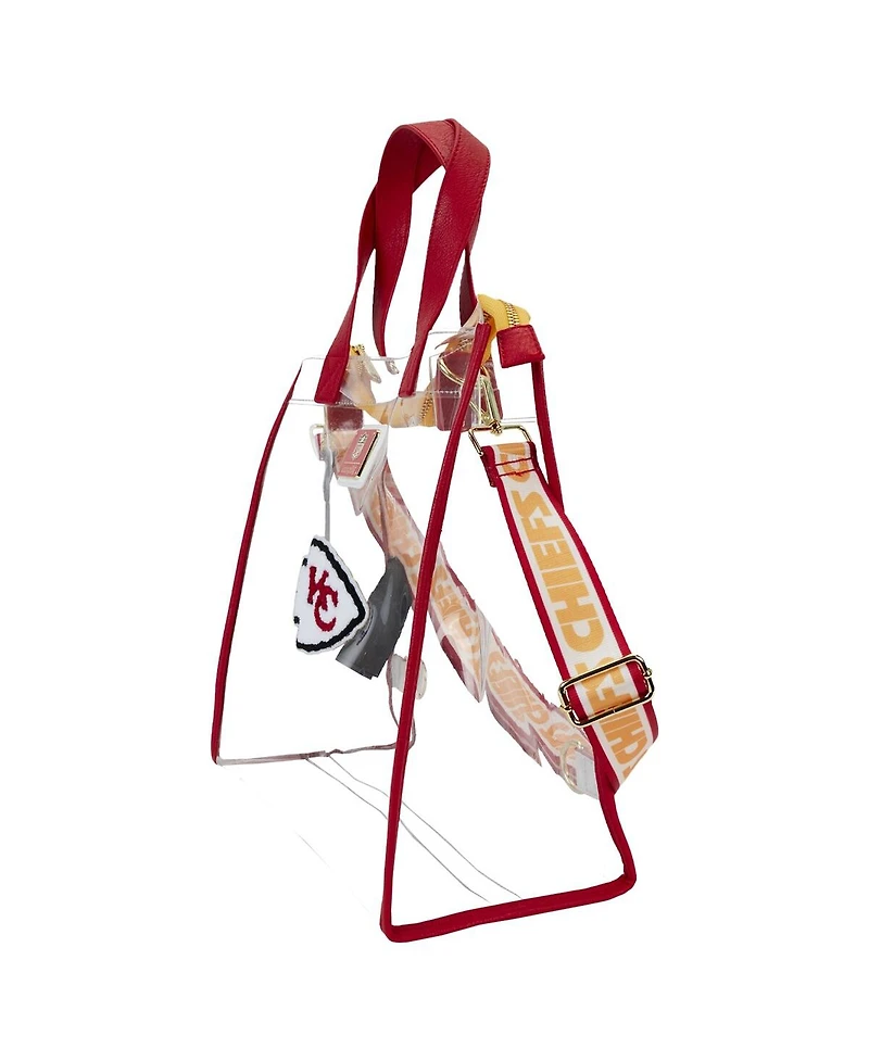 Loungefly Kansas City Chiefs Clear Convertible Backpack Tote Bag