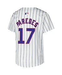 Nike Big Boys and Girls Isaac Paredes White Chicago Cubs Home Player Game Jersey