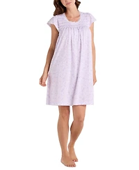 Miss Elaine Women's Printed Pintucked Nightgown