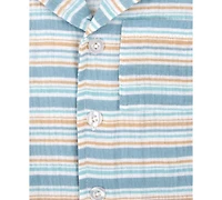 Baby Essentials Boys 2-Pc. Striped Shirt & Shorts Set