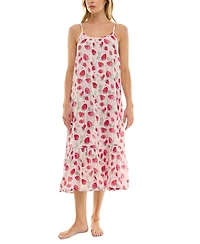 Roudelain Women's Printed Tiered Hem Nightgown