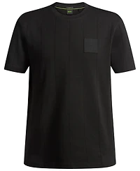 Boss by Hugo Men's Drop-Stitch Detail Relaxed-Fit T-Shirt