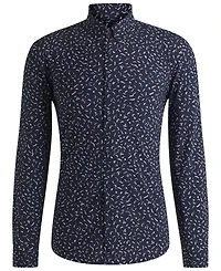 Boss by Hugo Men's Slim-Fit Printed Performance Shirt