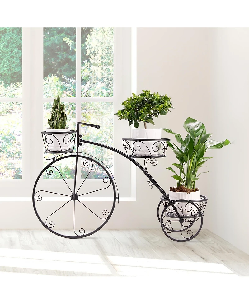 Sorbus Flower Cart Pot Display Rack - Bronze