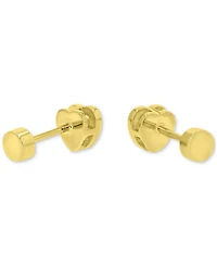 Cubic Zirconia Heart Stud Earrings (3/4 ct. t.w.) 14k Gold-Plated Sterling Silver
