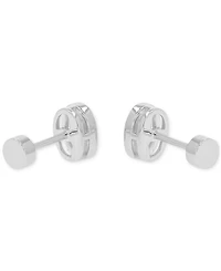 Cubic Zirconia Oval Stud Earrings (1-3/8 ct. t.w.) in 14k Gold-Plated Sterling Silver