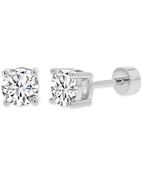 Cubic Zirconia Stud Earrings (1-1/2 ct. t.w.) in 14k Gold-Plated Sterling Silver