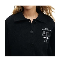 Cotton On Women's Active Knitted Graphic Bomber