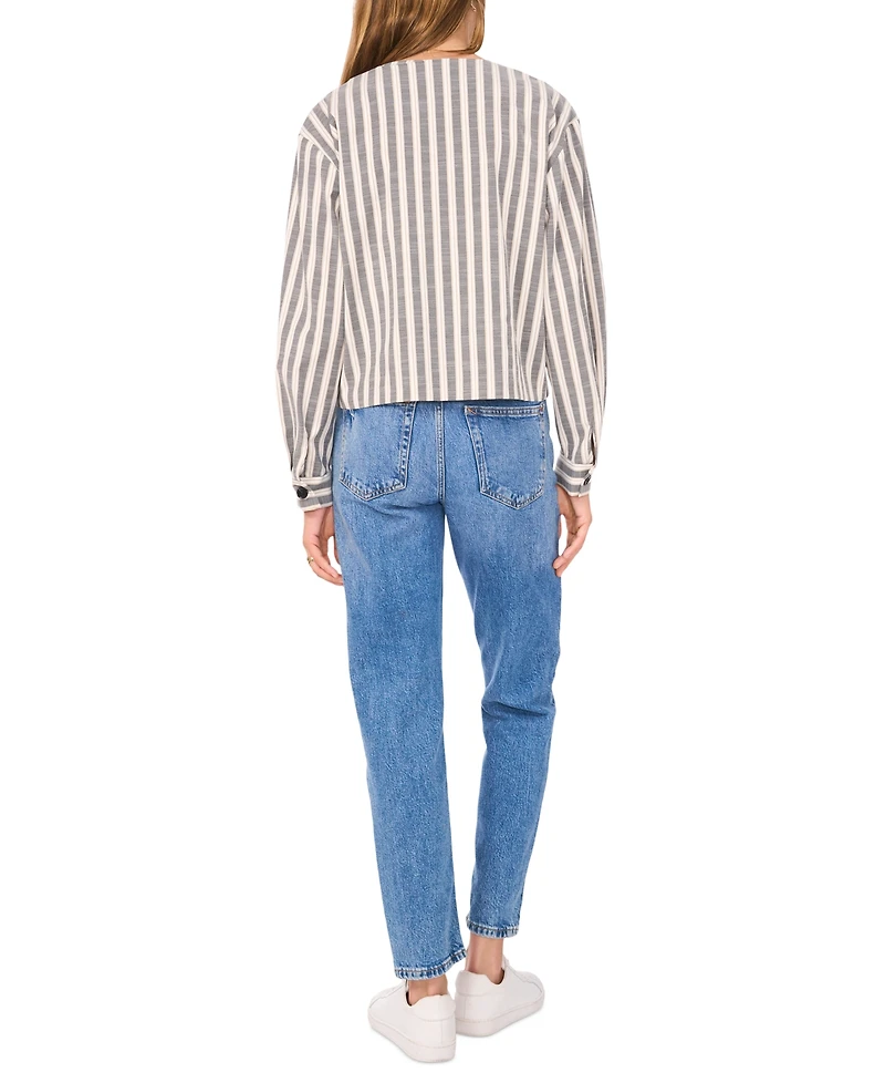 Vince Camuto Women's Striped Cropped Jacket
