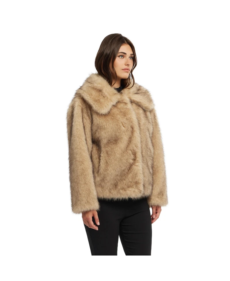 Ellen Tracy Women's Fox Faux Fur Jacket