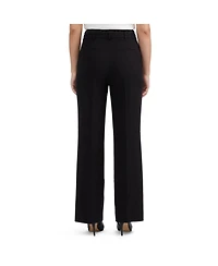 Ellen Tracy Women's Straight Leg Pant with Satin Waistband