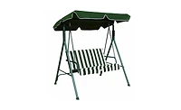 Slickblue 2-Seat Patio Swing Chair with Awning for Shade and Comfortable Outdoor Relaxation