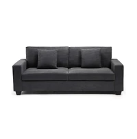 Comfy Couch for Living Room, 83-inch Corduroy Sofa with Removable Cover, 3 Seater Modern Deep Seats Bedroom Apartment Home Office,