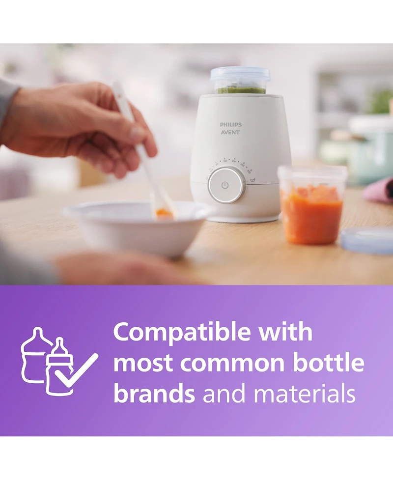 Philips Avent Fast Baby Bottle Warmer with Smart Temperature Control and Automatic Shut-Off
