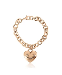 Juicy Couture Gold-Tone Chain Bracelet with Heart Charm