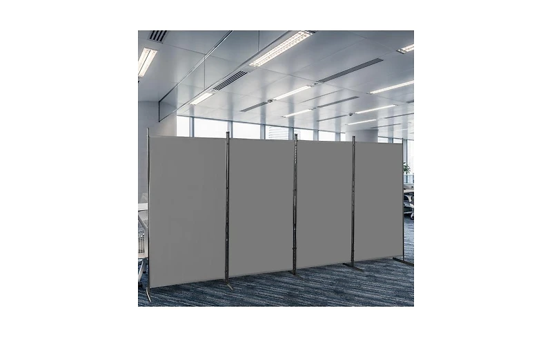 Slickblue Carbon Steel Frame Foldable Screen for Privacy and Versatile Room Partition
