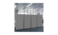 Slickblue Carbon Steel Frame Foldable Screen for Privacy and Versatile Room Partition