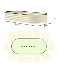 Outsunny 2PCS Raised Garden Bed, Beds for Gardening,