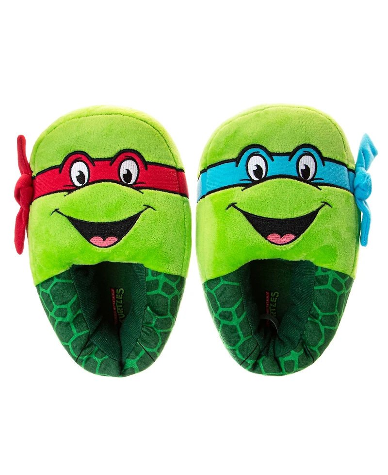 Nickelodeon Little Boys Teenage Mutant Ninja Turtles Dual Sizes Slippers